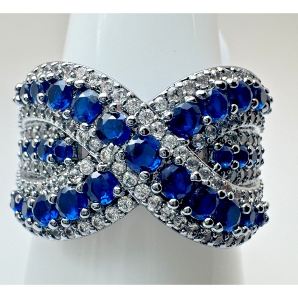 Size 9 Bomb Party Sept Ring - RG32331 One More Spell - Sapphire on Hematite